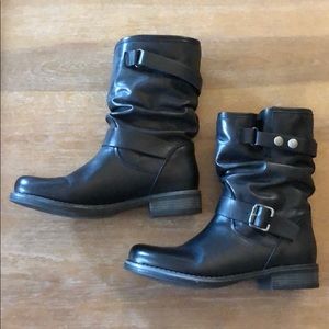 Eric Michael Black Combat & Moto Boots